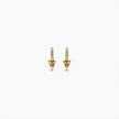 Ruby Spike Huggie Earrings