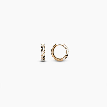 Rose Gold Evil Eye Hoops