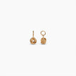 Gold Ribbed Knot Earrings