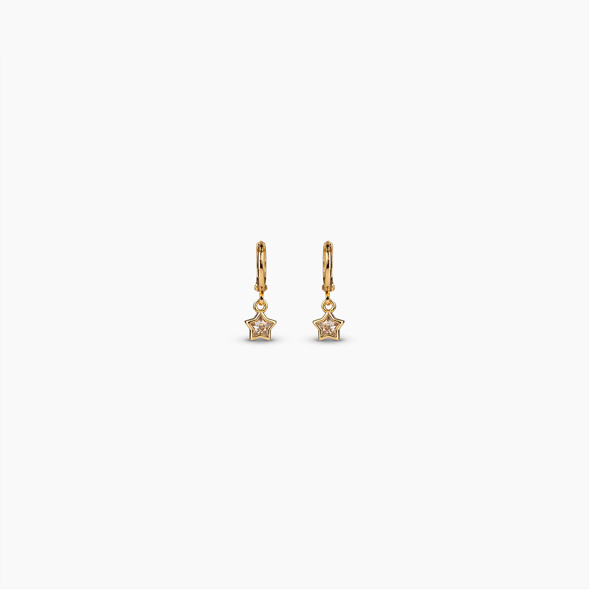 Gold Star Huggie Earrings