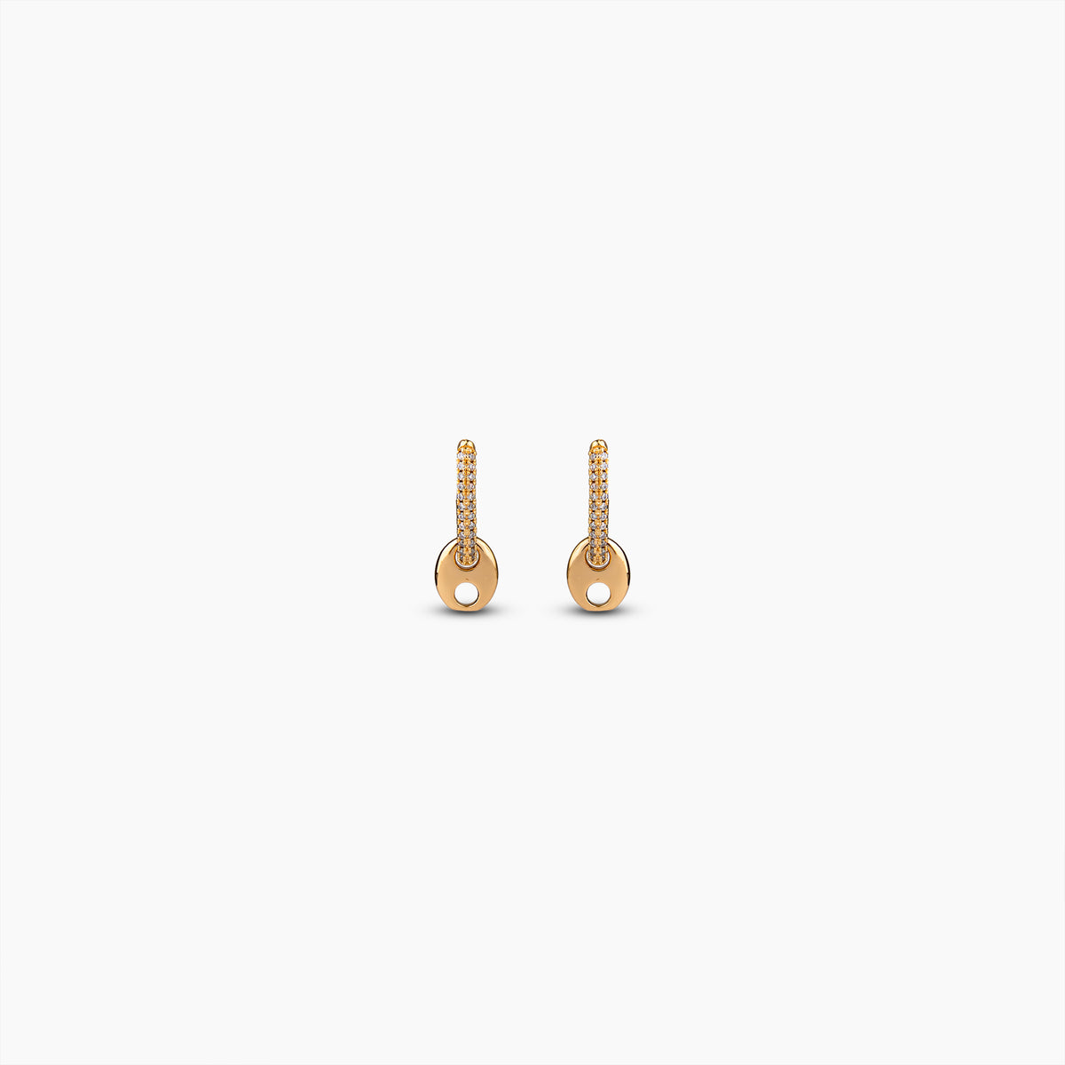 Pavé Mariner Link Earrings
