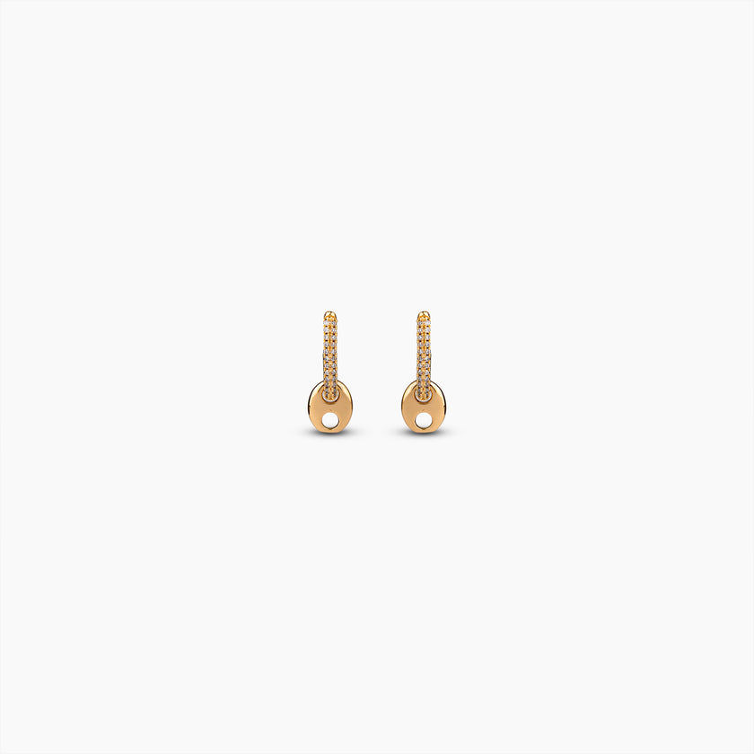 Pavé Mariner Link Earrings