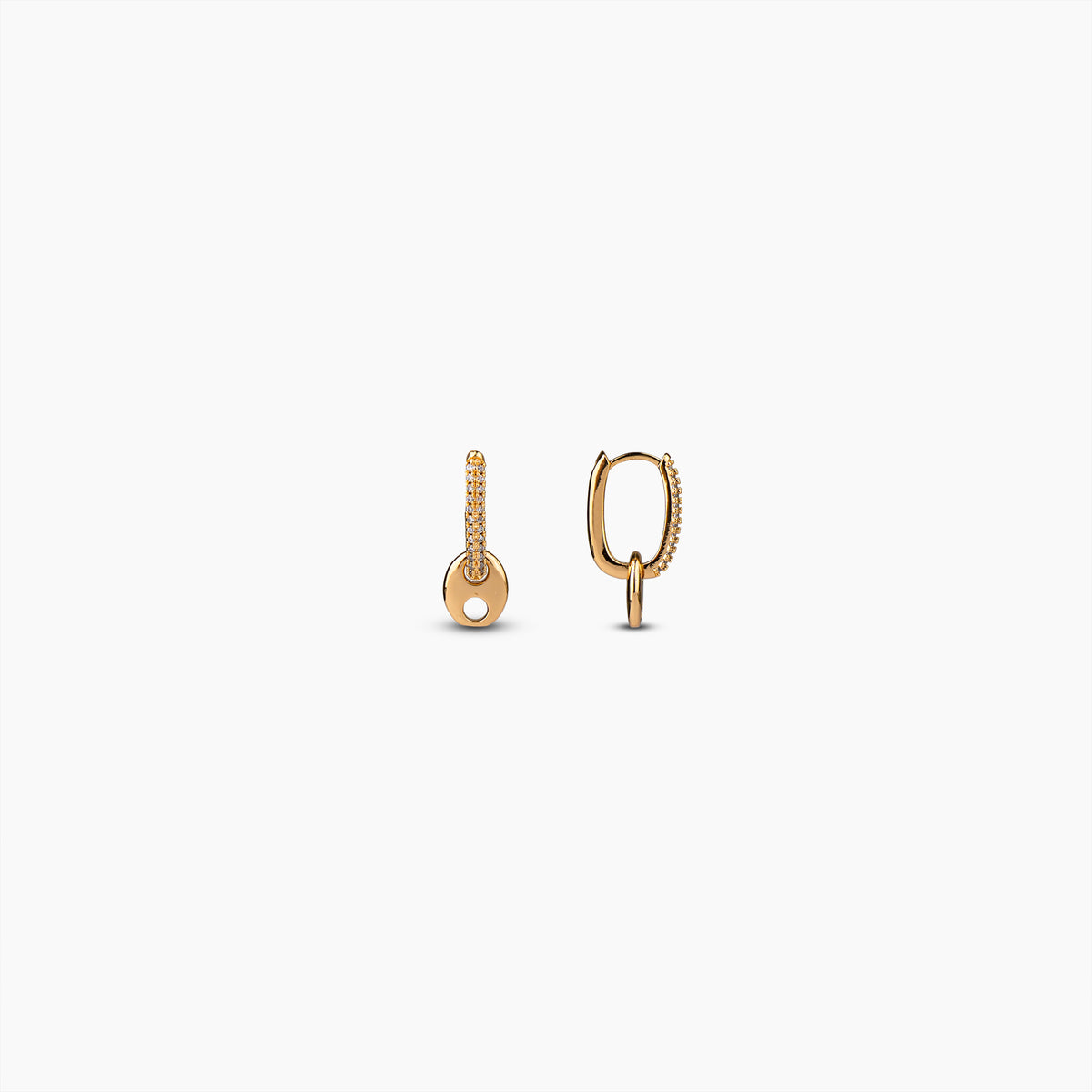 Pavé Mariner Link Earrings