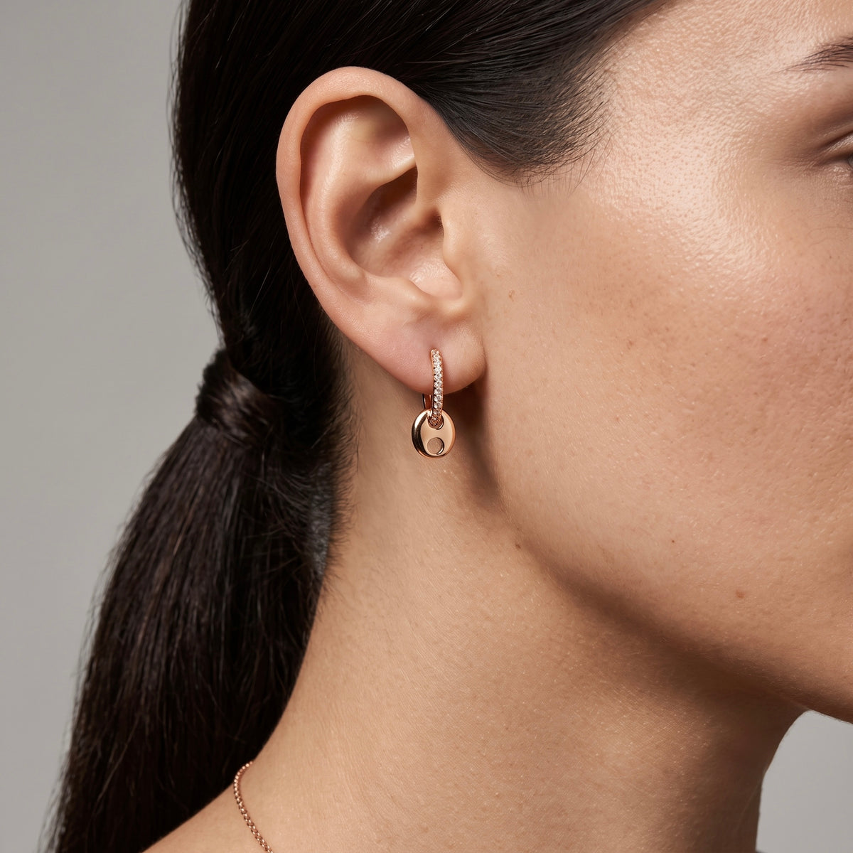 Pavé Mariner Link Earrings