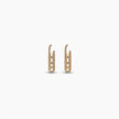 Gold Pavé Paperclip Earrings