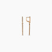 Gold Pavé Bar Earrings
