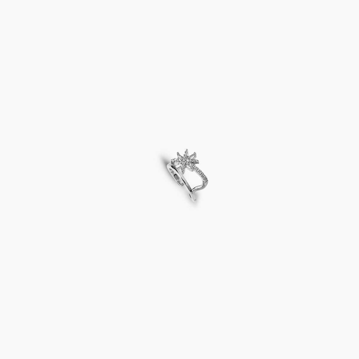 Silver Starburst Earcuff
