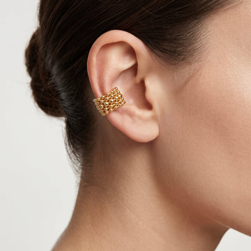 Gold Sphere Earcuff