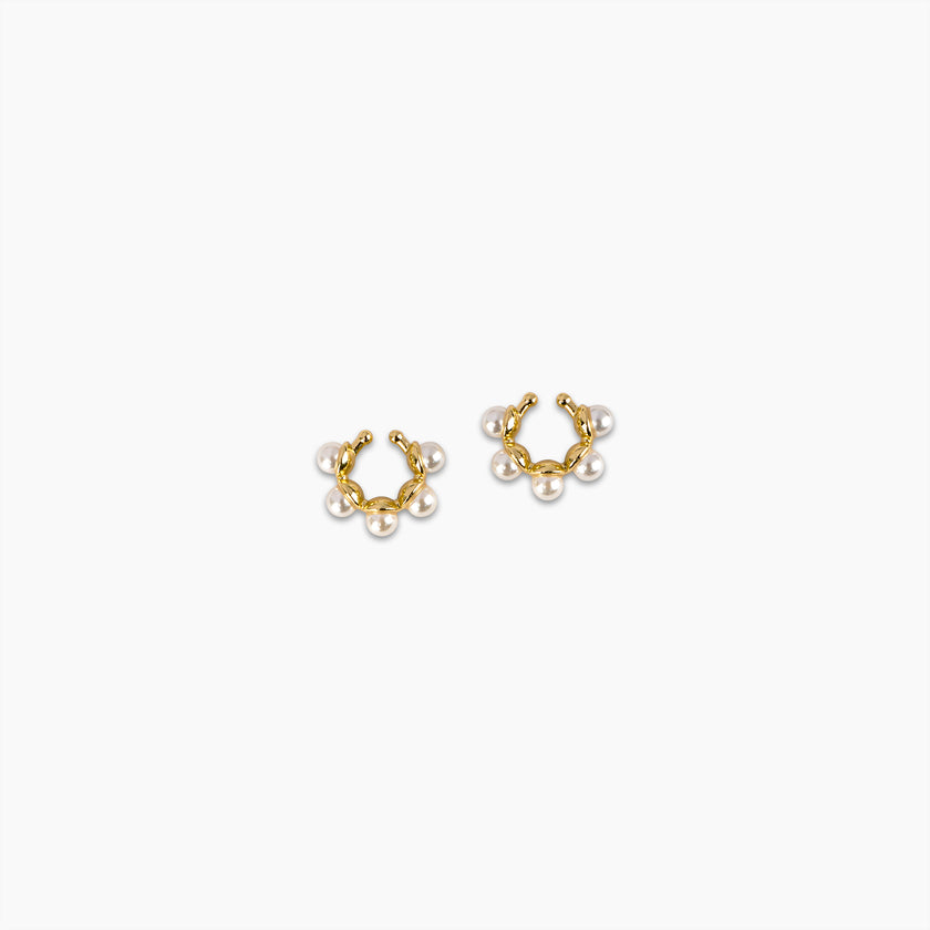 Pearl Halo Ear Cuffs