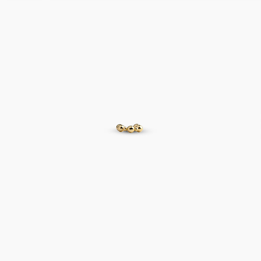 Gold Beaded Earcuff