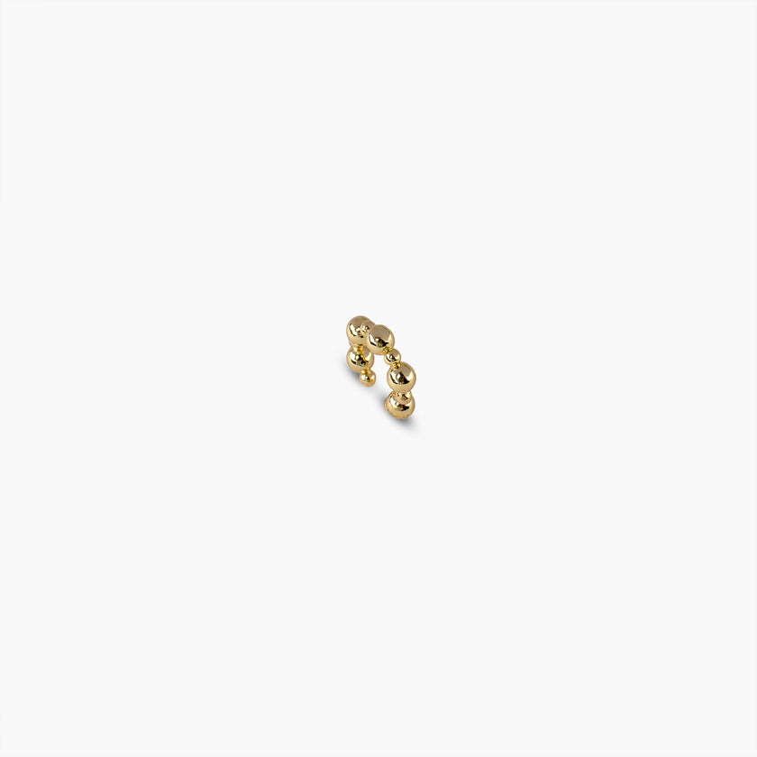 Gold Beaded Earcuff