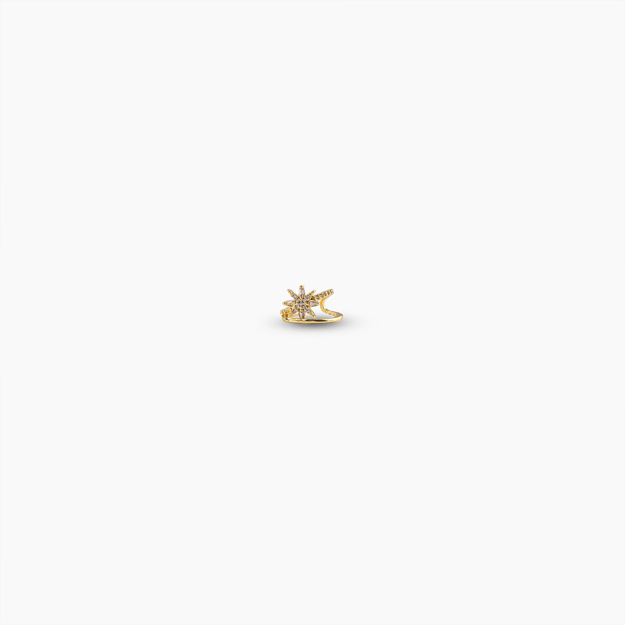 Gold Starburst Earcuff
