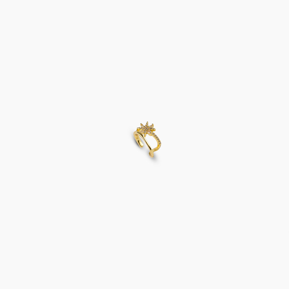 Gold Starburst Earcuff