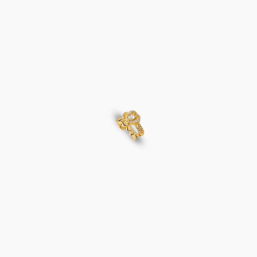 Heart Stacked Earcuff