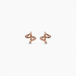 Rose Gold Swirl Earrings