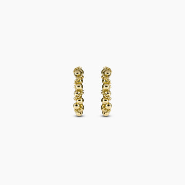 Gilded Knot Hoop Earrings