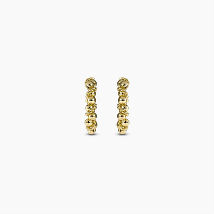 Gilded Knot Hoop Earrings