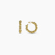 Gilded Knot Hoop Earrings