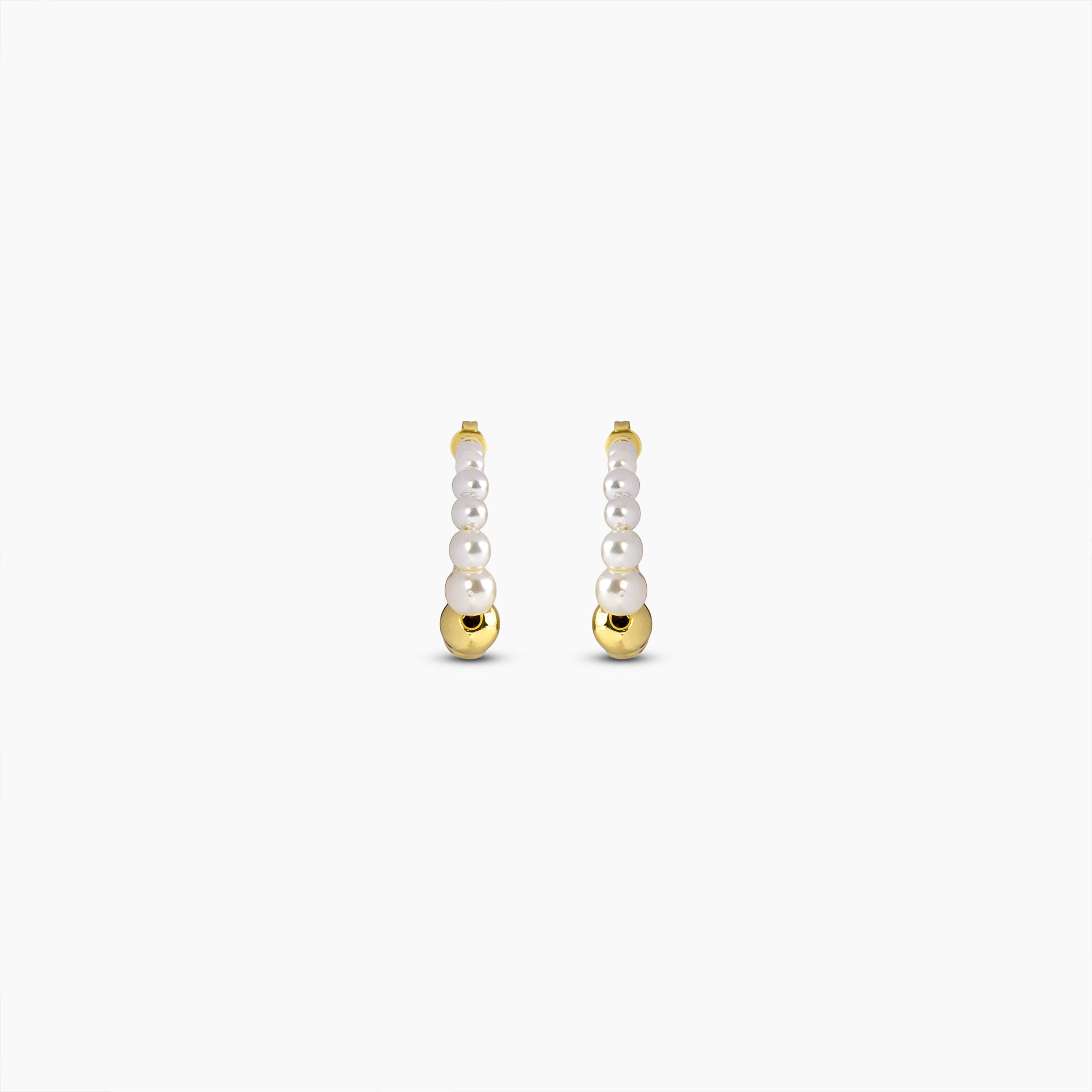 Harmony Pearl Hoop Earrings