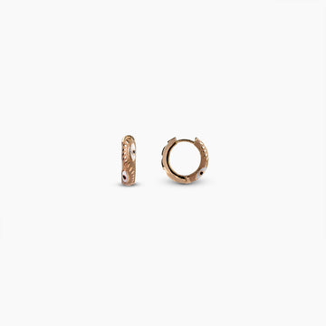 Caramel Evil Eye Hoops