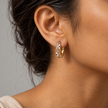 Caramel Evil Eye Hoops