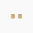 Petal Frame Gold Stud Earrings