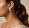 Mint Cushion Stud Earrings