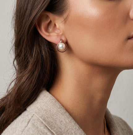 Orbit Pearl Earrings