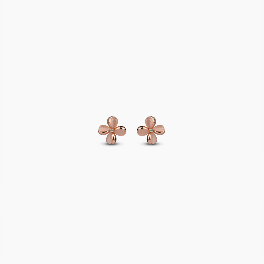 Blush Floral Clover Pendant Set
