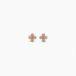 Blush Floral Clover Earrings