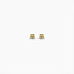 Textured Gold Square Earrings