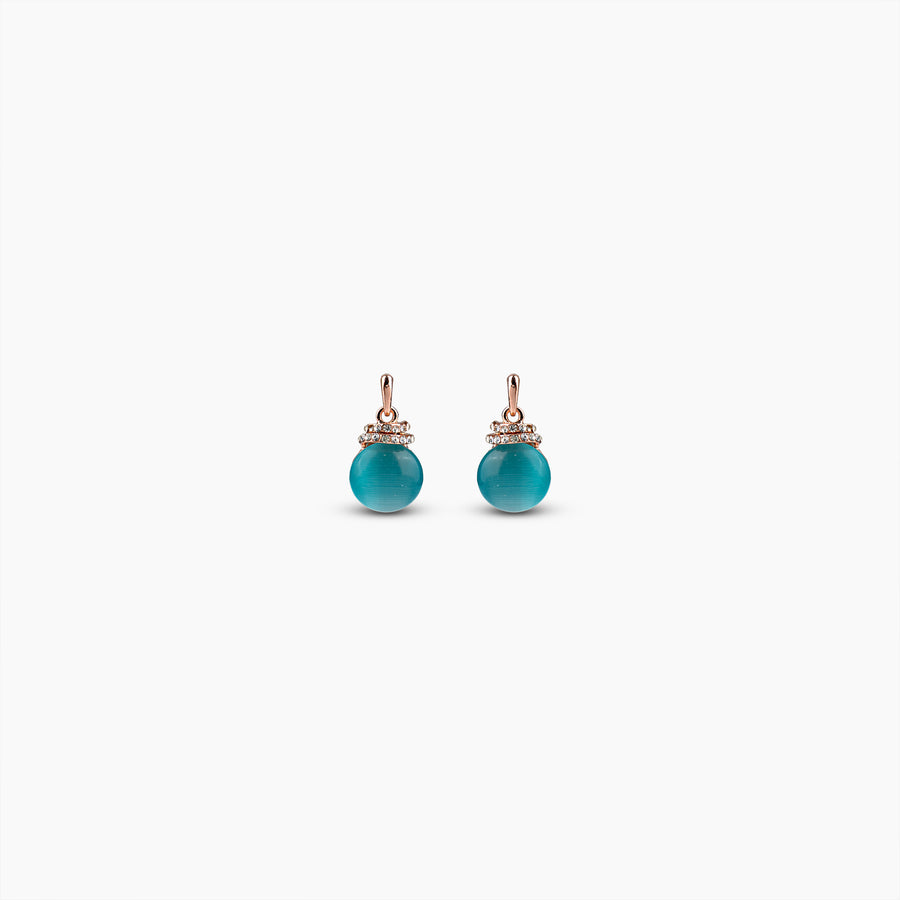 Aqua Glow Drop Earrings