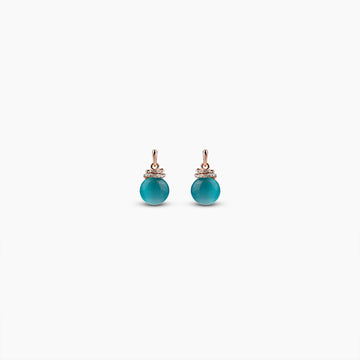 Aqua Glow Drop Earrings