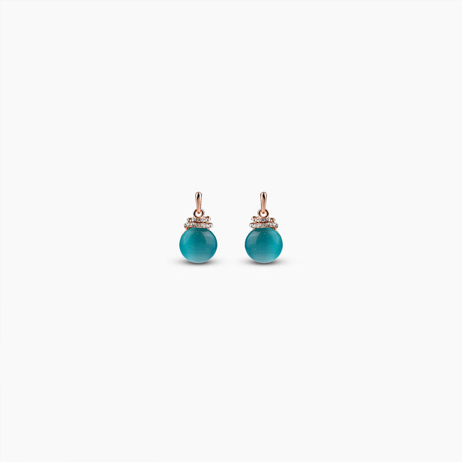 Aqua Glow Drop Earrings