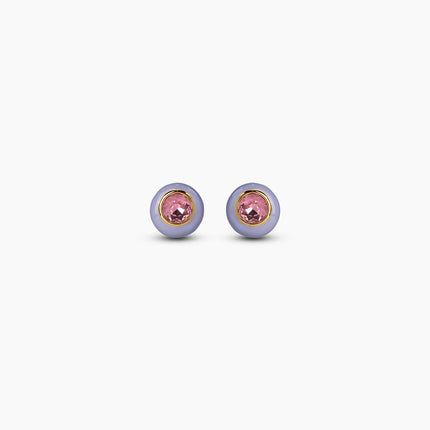 Lavender Pink Crystal Earrings