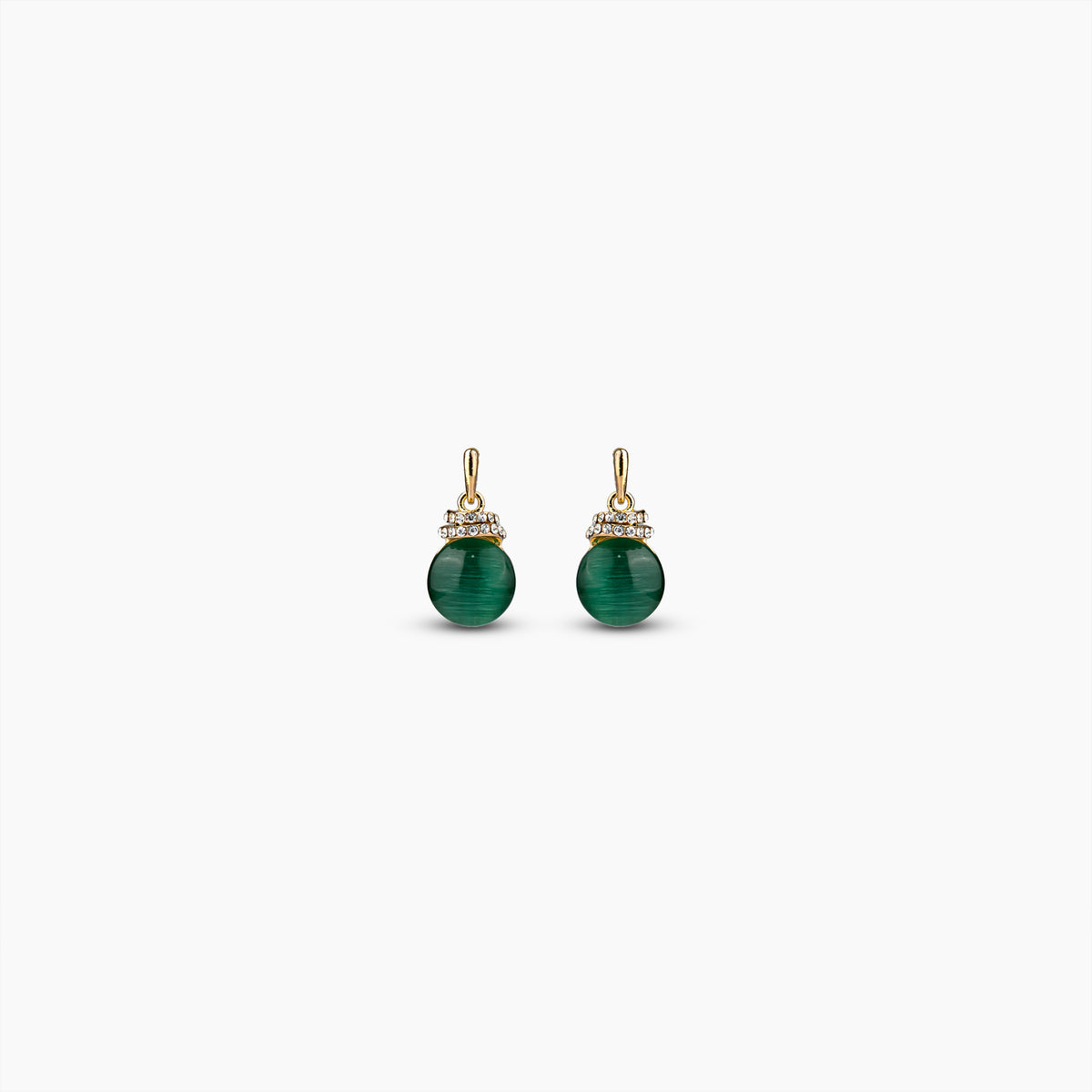 Emerald Glow Drop Earrings