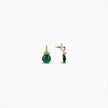 Emerald Glow Drop Earrings