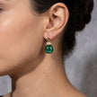 Emerald Glow Drop Earrings