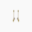 Mixed Metal Drop Earrings