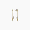 Mixed Metal Drop Earrings