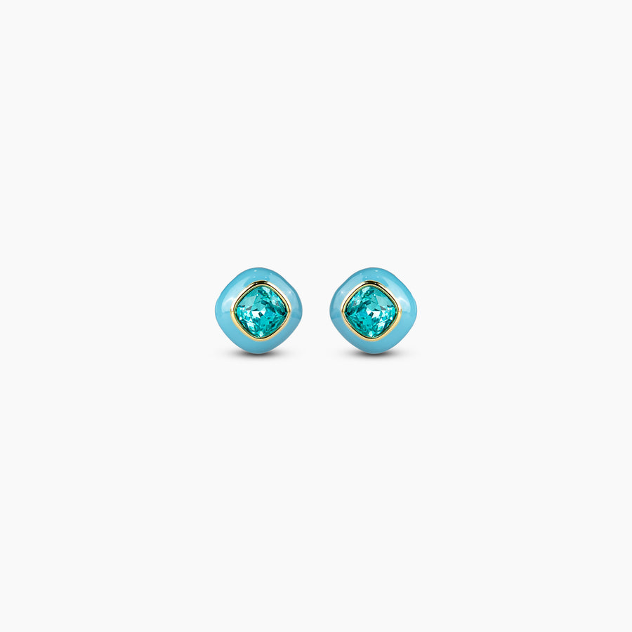Aqua Crystal Earrings