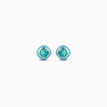 Aqua Crystal Earrings