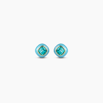 Aqua Crystal Earrings