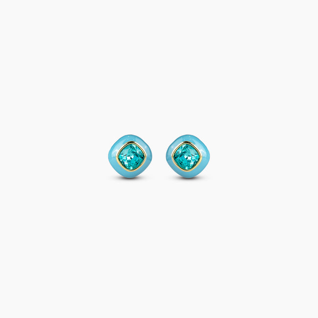 Aqua Crystal Earrings