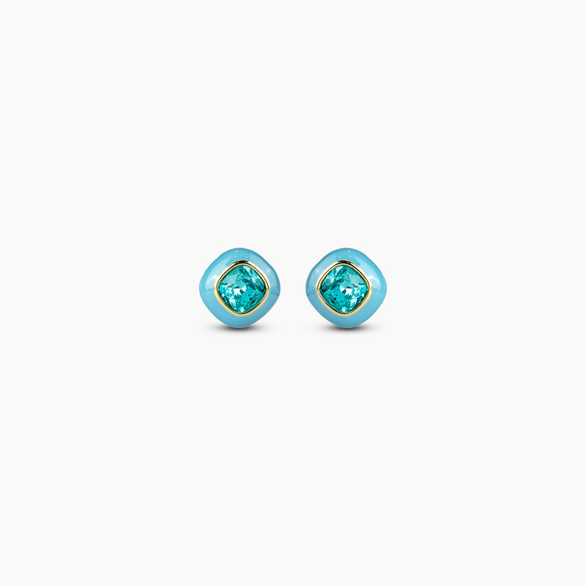 Aqua Crystal Earrings
