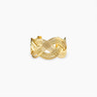 Gold Woven Lattice Cuff