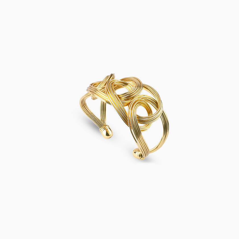 Gold Swirl Cuff