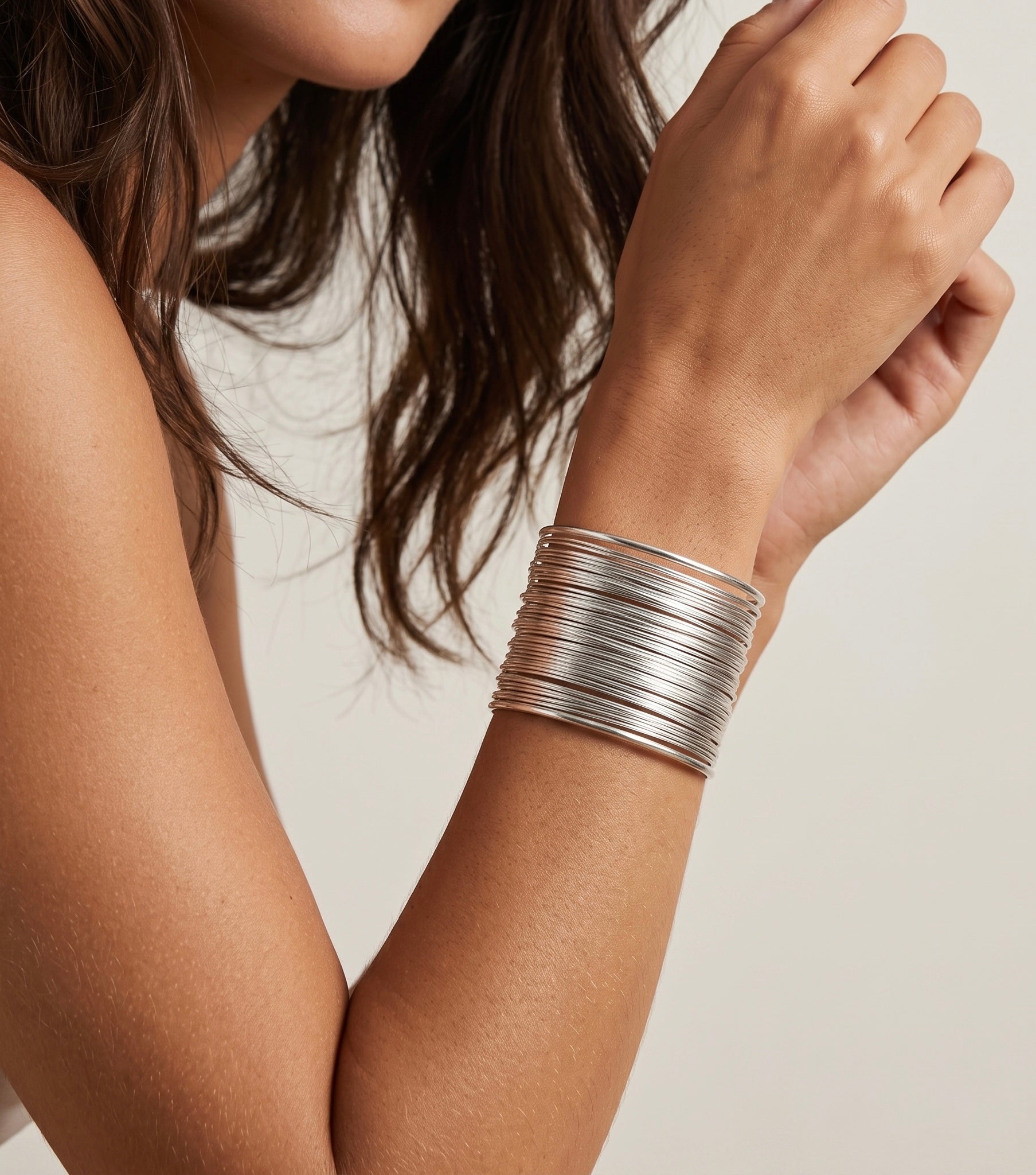 The Silver Sway Cuff