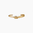 Gold Wrapped Knot Cuff Bracelet