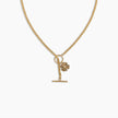 Gold Clover Toggle Necklace